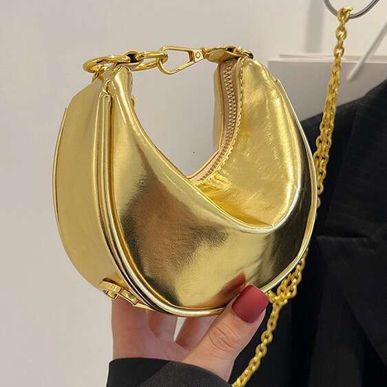 Exquisite Fashion Handbag for Women, New Summer Style, Stylish Metallic Color Shoulder Bag, Noble and Elegant Trendy Crossbody Bag