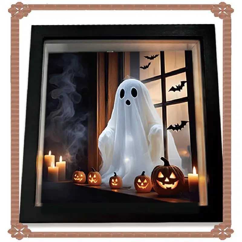 24-Hour Delivery Painting Night Light Ghost Emerging From Window Night Lamp For Halloween Home Decor Soft Eerie Glow XJ250804