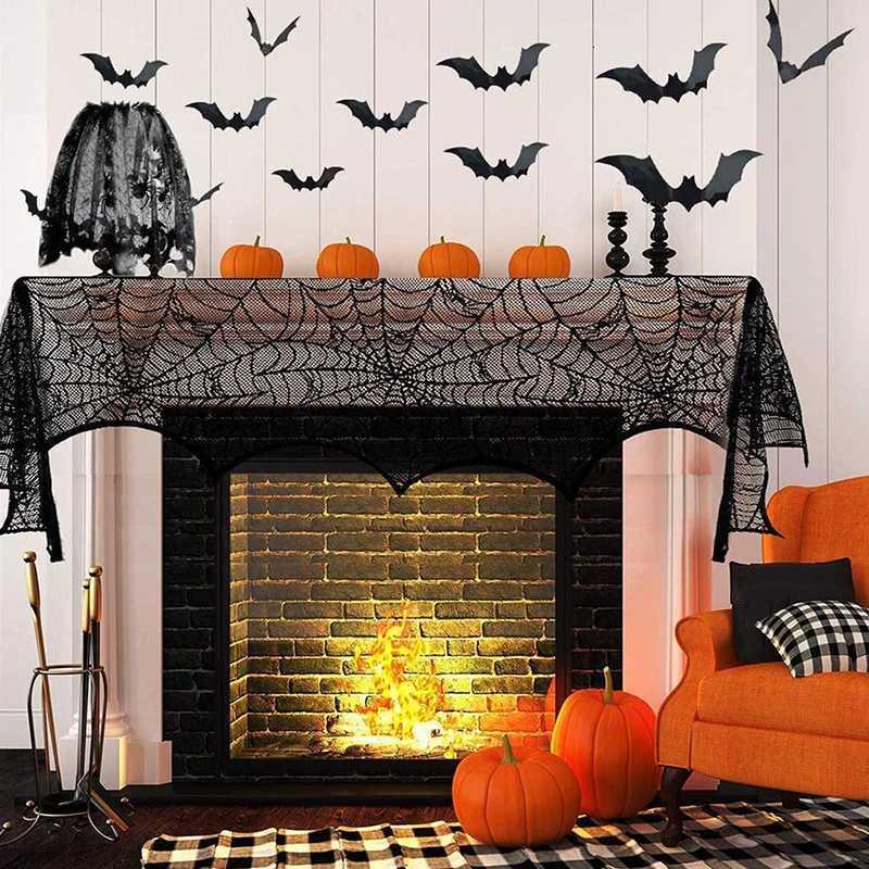 Halloween Tablecloth tablecover table decor Haunted House Pumpkin Spider Web Tablecloth 2025 Halloween Party Decoration SuppliesXJ250804