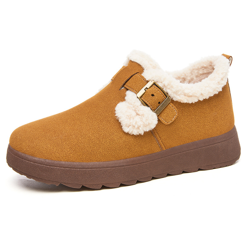 New Style Cold-Proof Warm Shoes Snow Low-Top Comfortable Short Fleece-Lined And Thickened Women's Soft-Soled Cotton Boots