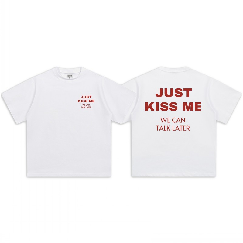 Men's T Shirts Y2K Harajuku Shirt Letter print Woman Tees Loose Hip Hop Gothic Graphic Print Oversized Cotton Tshirt Punk Short Sleeved Streetwea