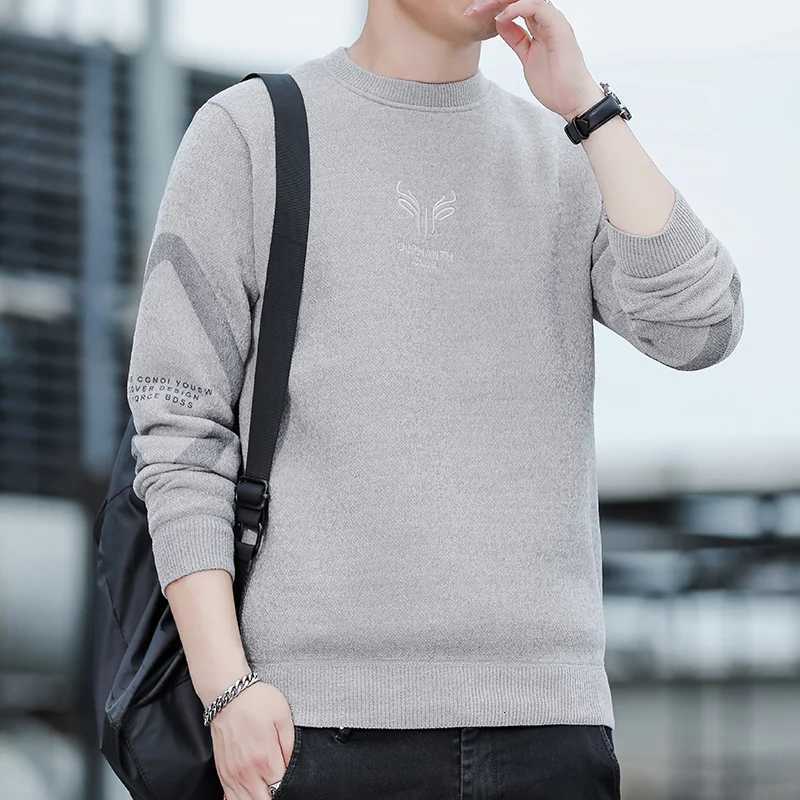 Mens Chenille Sweaters Fashion Knitting Pullover Striped Mens Autumn Winter Top Clothes Round Neck Knitted Sweaters XJ250805