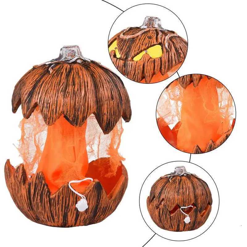 Halloween Gourd Pumpkin Lighting Halloween Gourd Jack-O-Lantern Decor Mouth Open Talking Halloween Pumpkin Lights For Indoor XJ250804