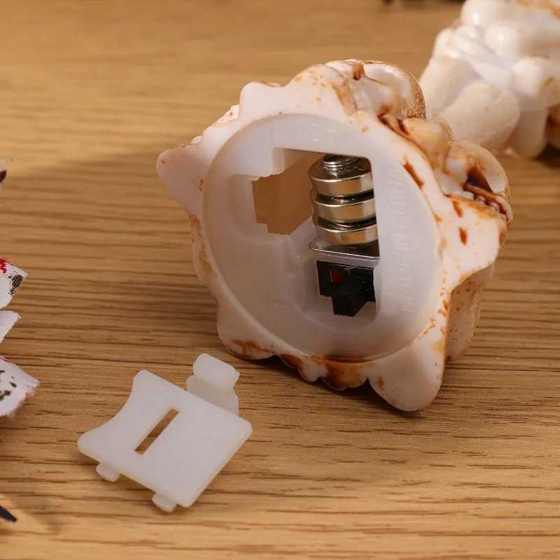 Halloween Candle Lamp Plastic Ghost Hand Skull Lamps with Button Batteries Haunted House Horror Atmosphere Props Party SuppliesXJ250804
