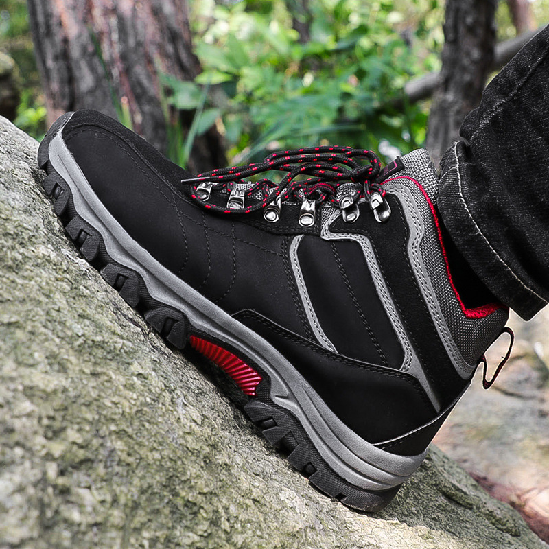 Autumn Outdoor Hiking for Men High-top Trekking Travel Large Size Casual Sports Men's Shoes ddmysaturn