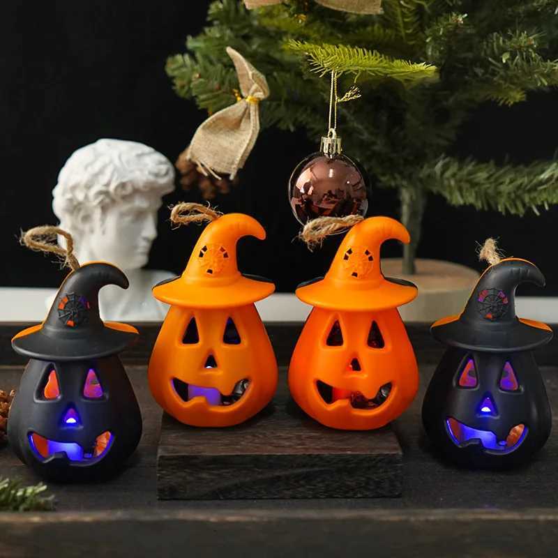 Halloween Pumpkin Skull Lantern Battery Powered Portable LED Night Light Kids Room Decor Desk Lamps Spooky Gift for Boys Girls XJ250804