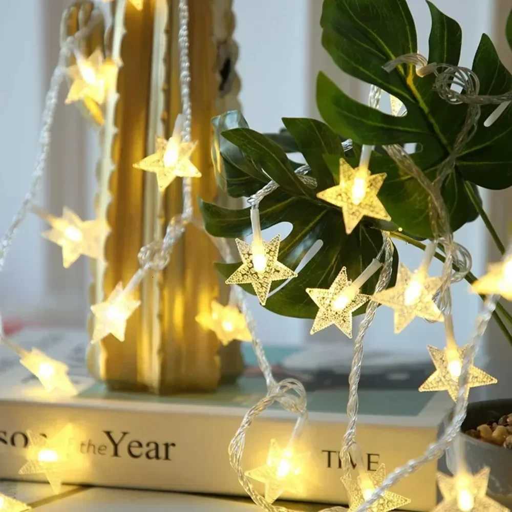 Wedding Garland Lamp LED Twinkle Star String Lights Battery Power Outdoor Garden Camping Party Christmas Bedroom Home Decoration XJ250804