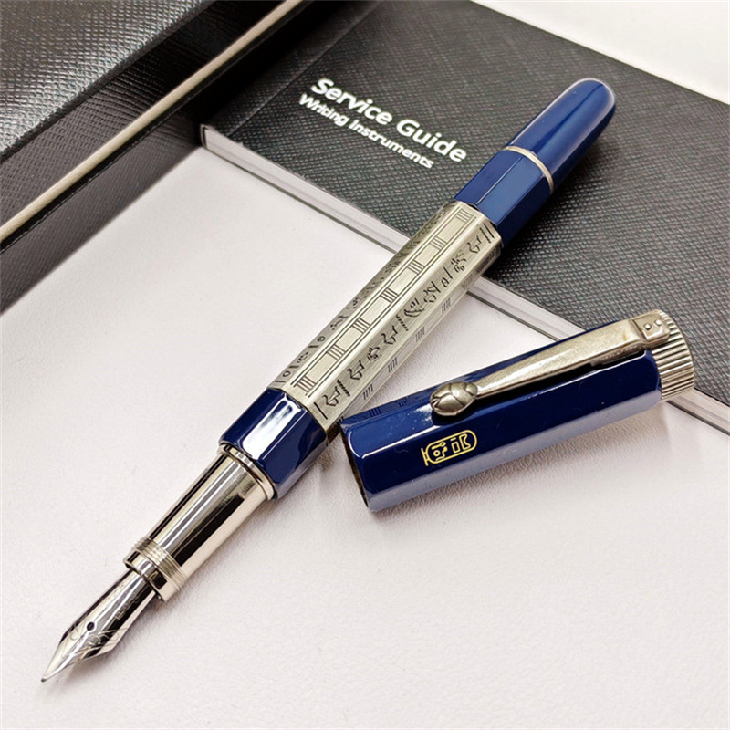 Classics Egypt Style Letter Carving Design Fountain Pens Writing Stationery Gift Luxury Ballpoint Pen Business Office Supplies