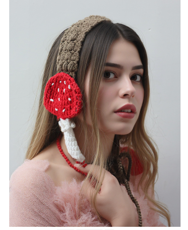 Beanie Skull Caps 2Pcs/Lot Autumn Winter Unisex Knitted Hat Adults Droopy Hat Handmade Bullhorn Quirky Personalized Adult Cap Christmas Gifts Eggplant