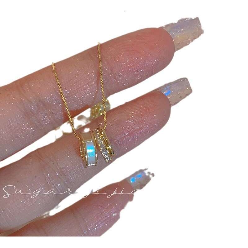 SUGAR Super Fairy Mother-of-Pearl Small Waist Necklace for Women Summer Light Niche Design Sense High-End Versatile Collarbone Chain