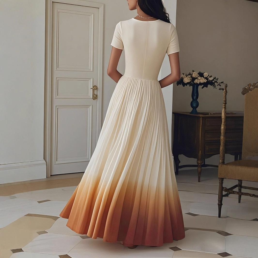 2025 New Internet Celebrity Elegant Dress European and American Pleated Dress trend New Designer Dress