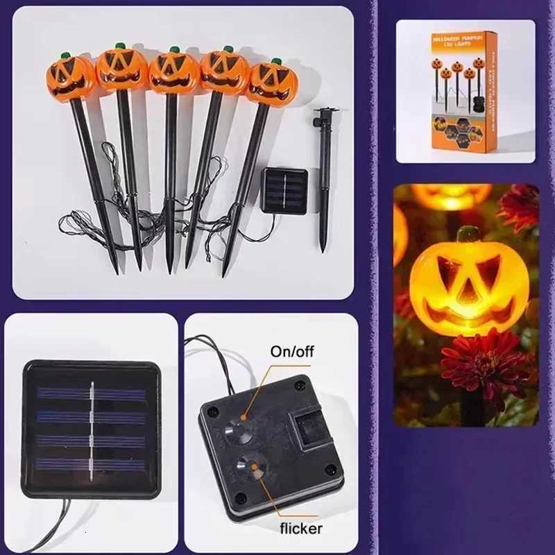 KDULIT Halloween Decor Pumpkin Lights Outdoor Spooky Ambience Lamps Halloween Yard Decorations for Haunted House Atmosphere XJ250804