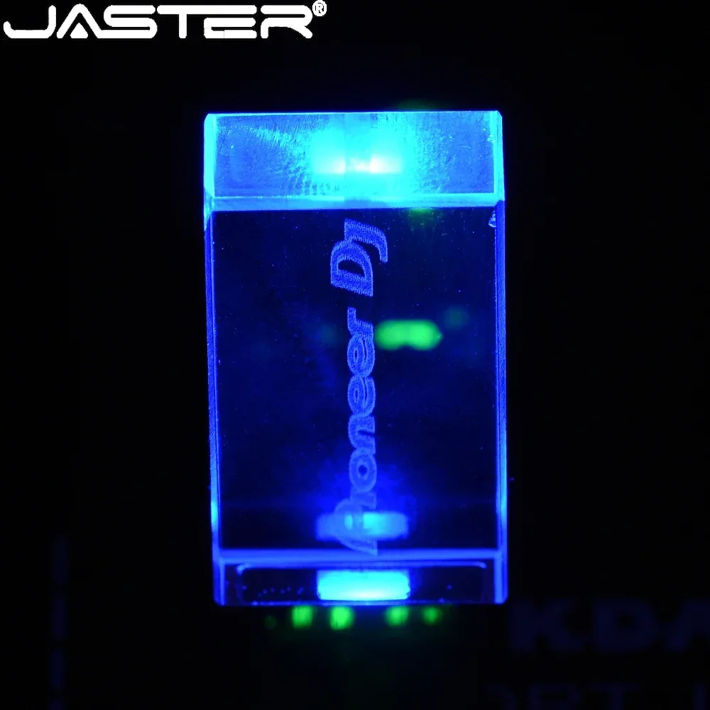 Colorful LED Light Pioneer DJ Premium USB Flash Drive 64GB High Speed Writing Reading Memory Stick 32GB Free LOGO Pen Drive 16GB
