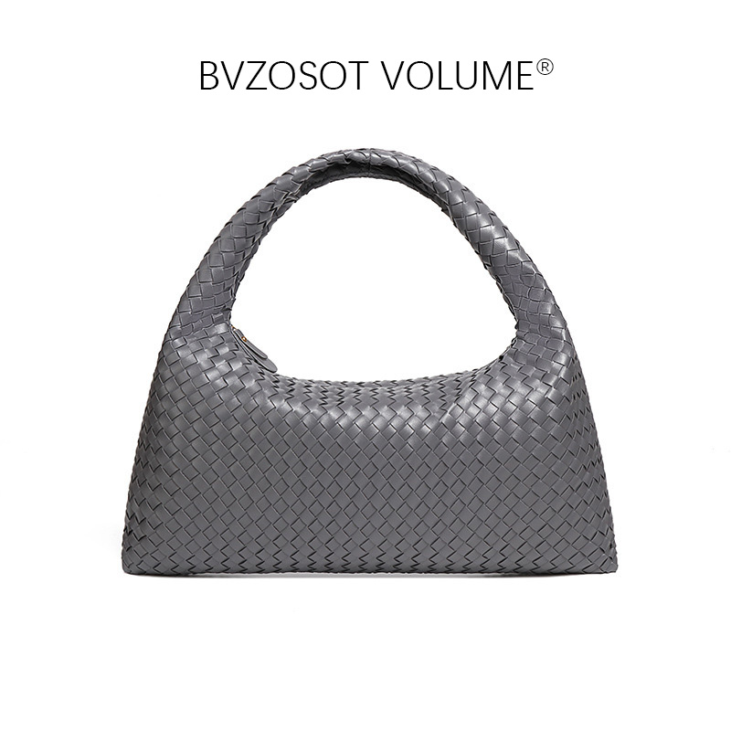 BVZOSOT VOLUME High End Knitted Large Capacity Single - Shoulder Bag Women 2025 Style Niche Versatile Elegant Suitable For Commuting A Trendy Handbag