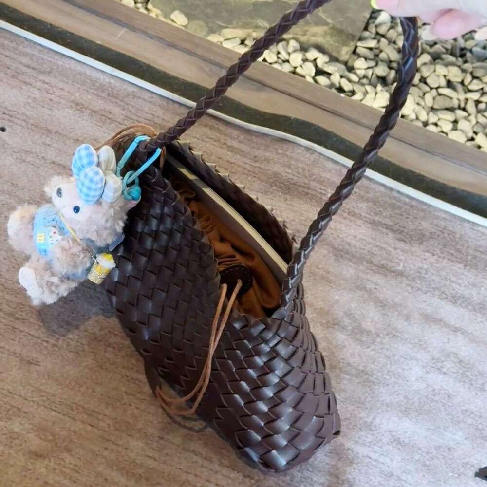 dhpet_wholesale French Handmade Woven Dumpling for Women Versatile Niche Vintage Underarm Bag Basket Shoulder Handbag