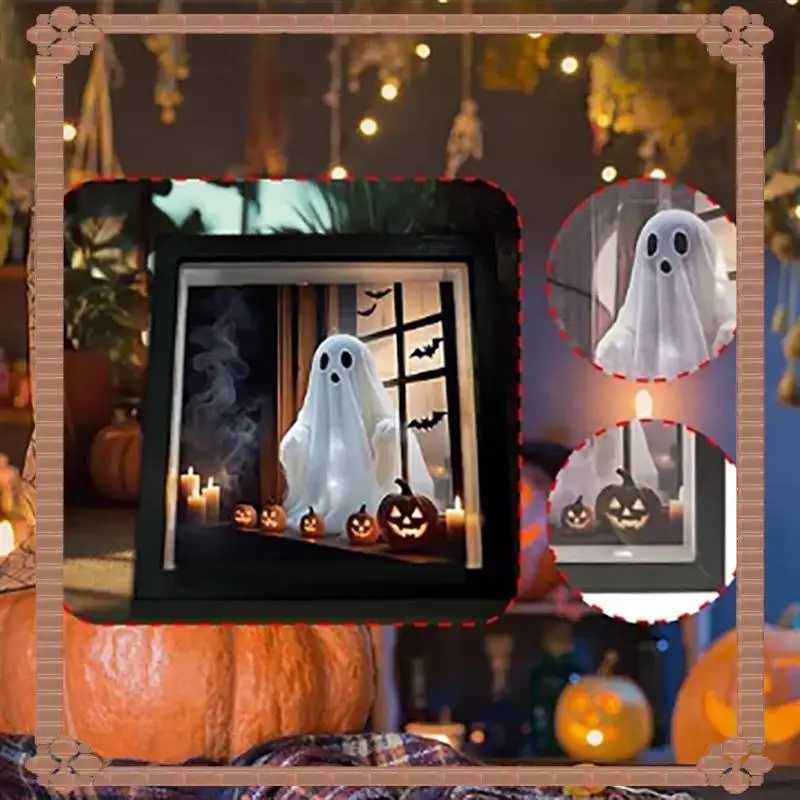 24-Hour Delivery Painting Night Light Ghost Emerging From Window Night Lamp For Halloween Home Decor Soft Eerie Glow XJ250804