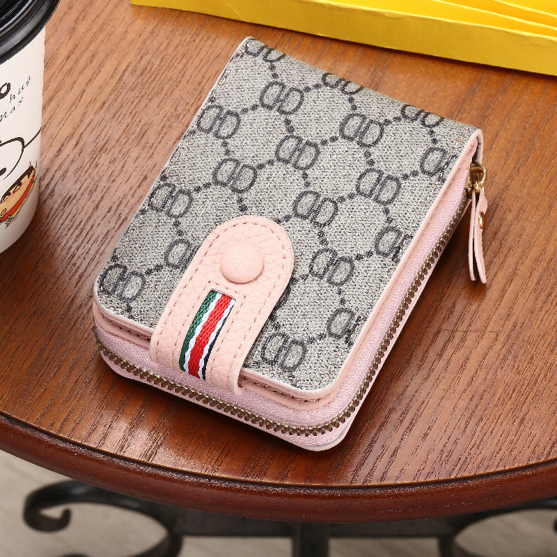 Free Shipping Designer Luxury European Style Card Holder Exquisite High-end Driver's License Leather Case Large Capacity Wallet Zipper Coin Bag