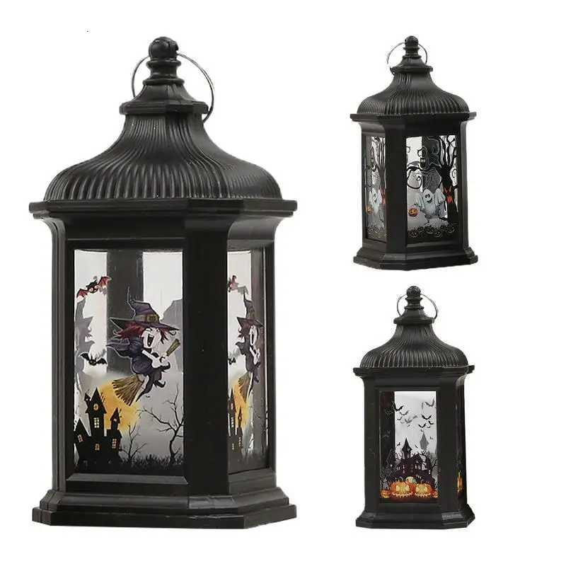 LED Pumpkin Lantern Halloween Party Horror Ghost Festival Bar Haunted House Decorations Halloween Decoration Wind Lamp Kids Gift XJ250804