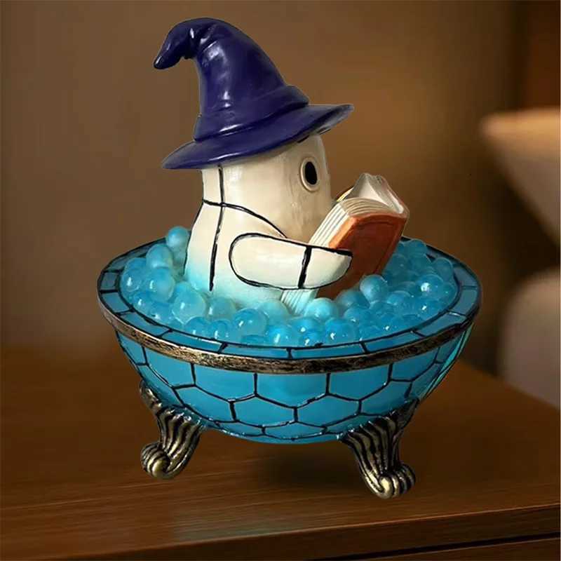 Ghost Bubble Bath Lamp Halloween Ghost Night Light Cute Led Lamp For Bathroom Decor Ghost-themed Table Lamp For Party Or Gift XJ250804
