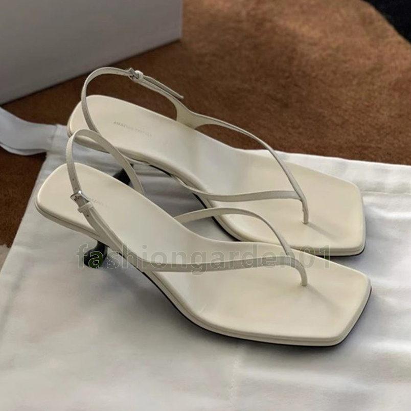designer sandals women kitten heel luxury sandal fashion french-style black white brown summer comfort daily walking sandale size 35-42