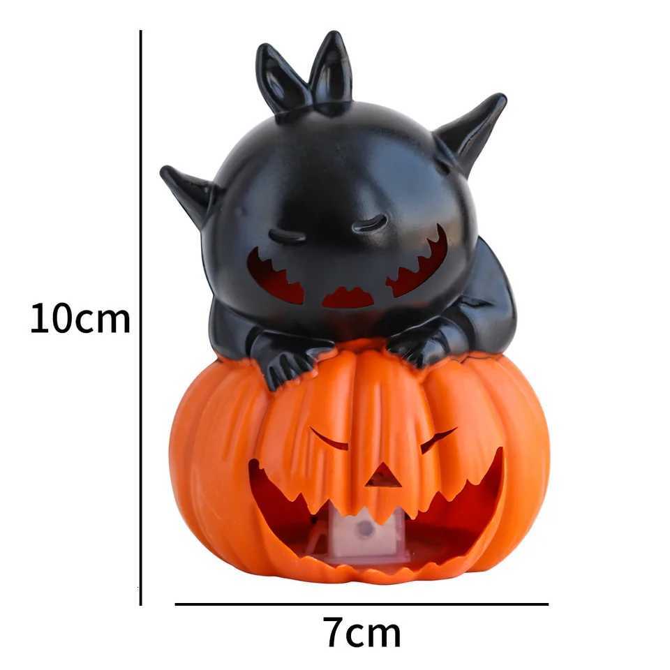 Halloween Pumpkin Lantern Creative Electronic Candle Light Decoration Props Atmosphere Night Light Ornament Funny Party SuppliesXJ250804