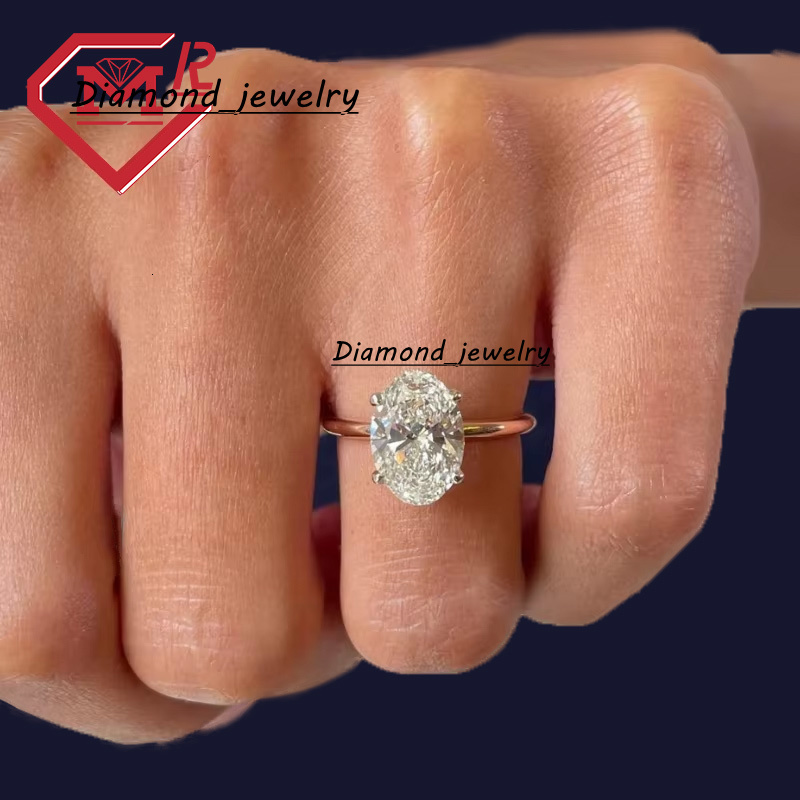 Solid 14k Yellow Gold Engagement Ring IGI Certificate E VS1 3.30ct Oval Cut Lab Diamond Ring