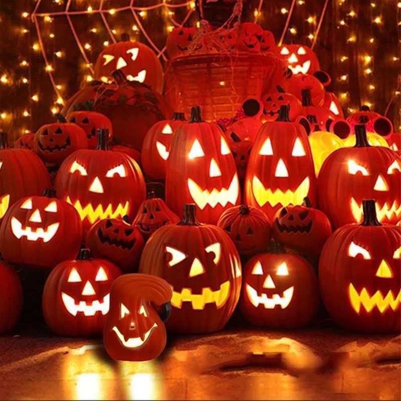 Halloween LED Plastic Pumpkin Lantern Pumpkin Lantern Toy Suitable for Party Supplies Party Decoration Prop XJ250804