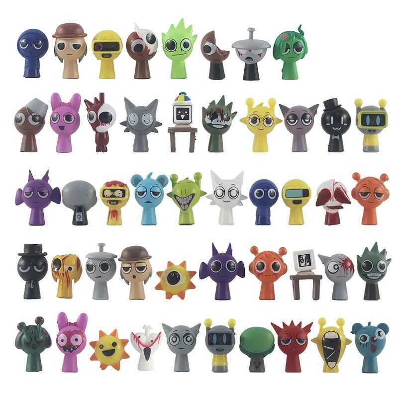 24-pcs/box 4.5cm Sprunki Action Figures Sprunkies Game Sprunky Toy Whole Set Suitable for Giving Game Fans Birthday Gifts Y250805