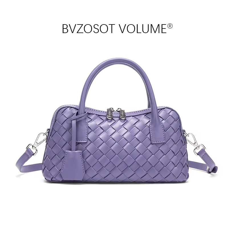 BVZOSOT VOLUME new Ladies' stylish versatile commuting shoulder and crossbody bowling bag with a sense of hand - knitted