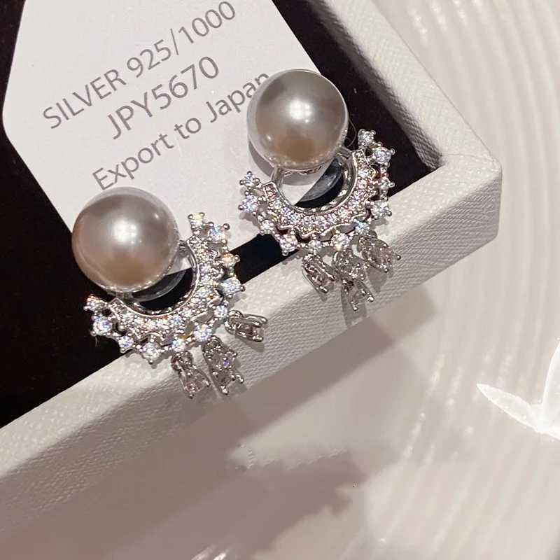 Exquisite Pearls Crystal Tassels Drop Earrings Zircon Pearl Luxury Stud Earrings For Women Brincos Pendientes Fine Jewelry Gifts Y250804