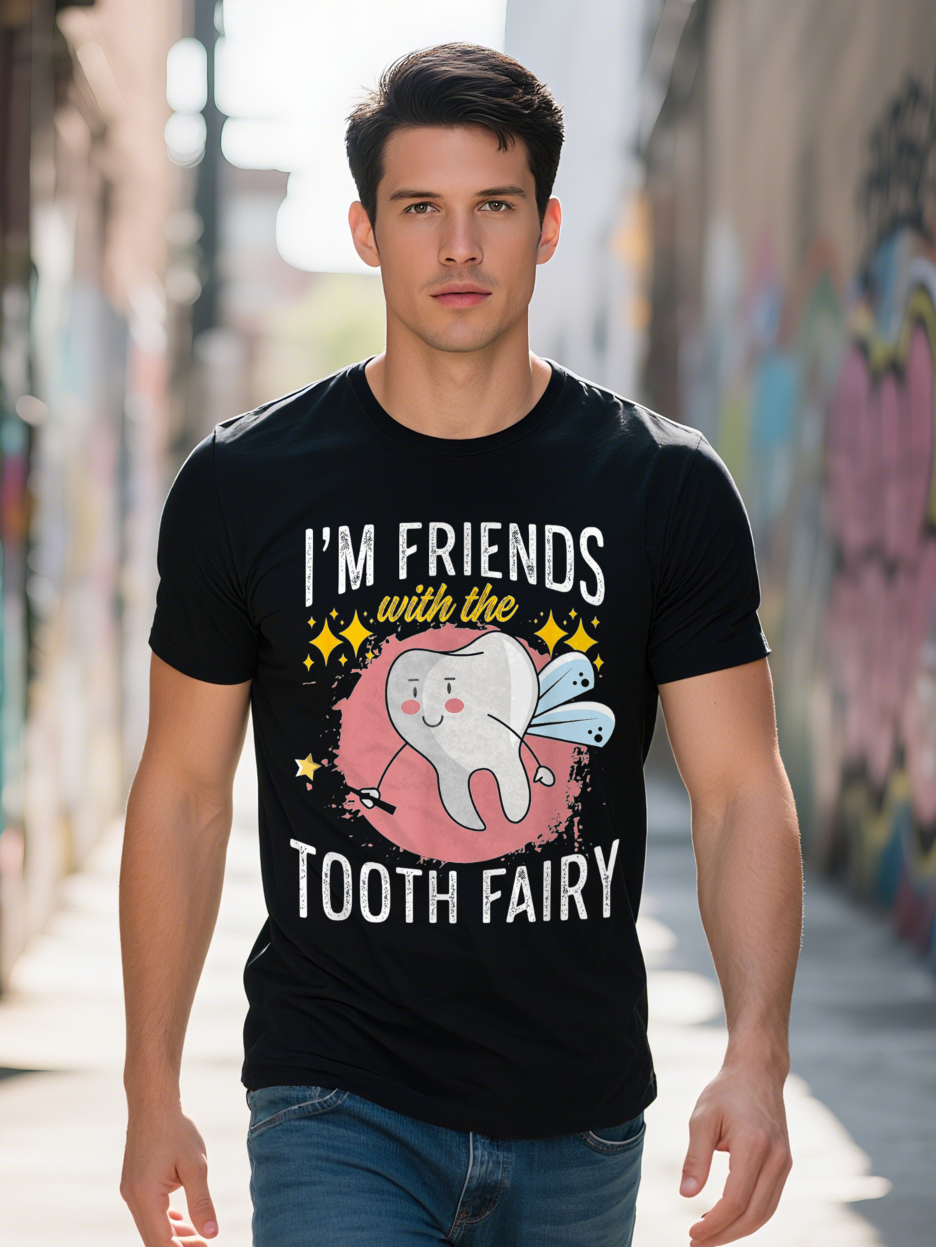 I Am A Friend Of The Tooth Fairy T-Shirt-220G 57dcc