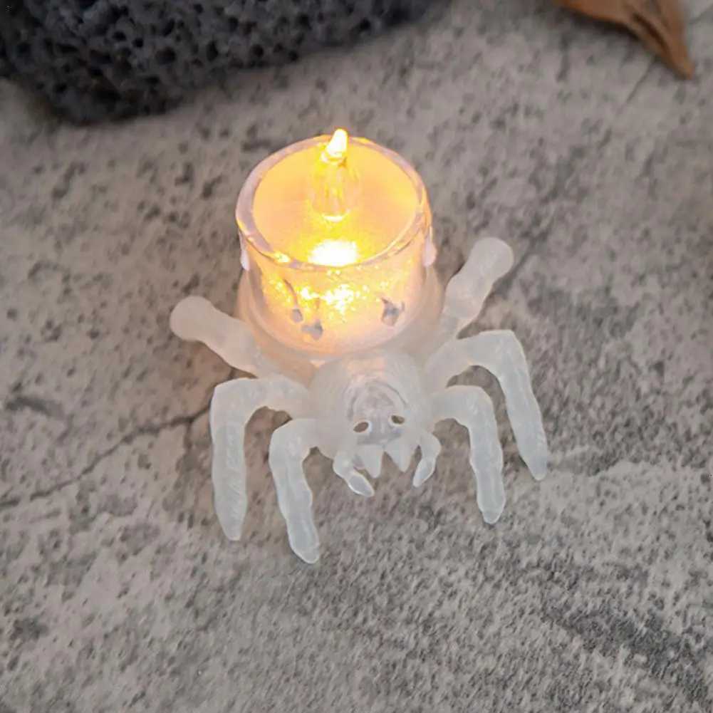 12 PCS Halloween Tea Lights Candles Battery Operated Flameless LED Candles Tealights Spooky for Halloween Party XJ250804
