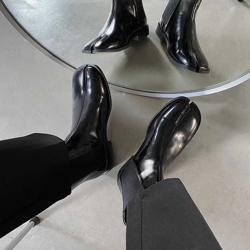 CHMURY Black Men Tabi Boots Split Toe Debby Shoes for Men and Women Vintage 2024 Y250805