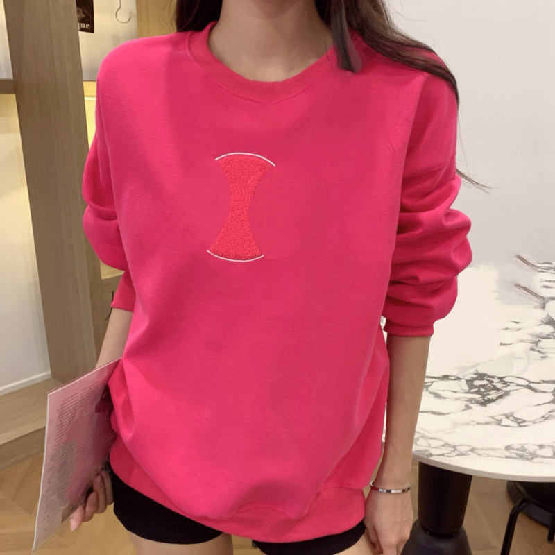 Y353 Women's Warm Sweatshirts Sweaters Shirts Women's Designer Loose-Fit Relaxed-Style Hoodless Long-Sleeved Sweatshirts