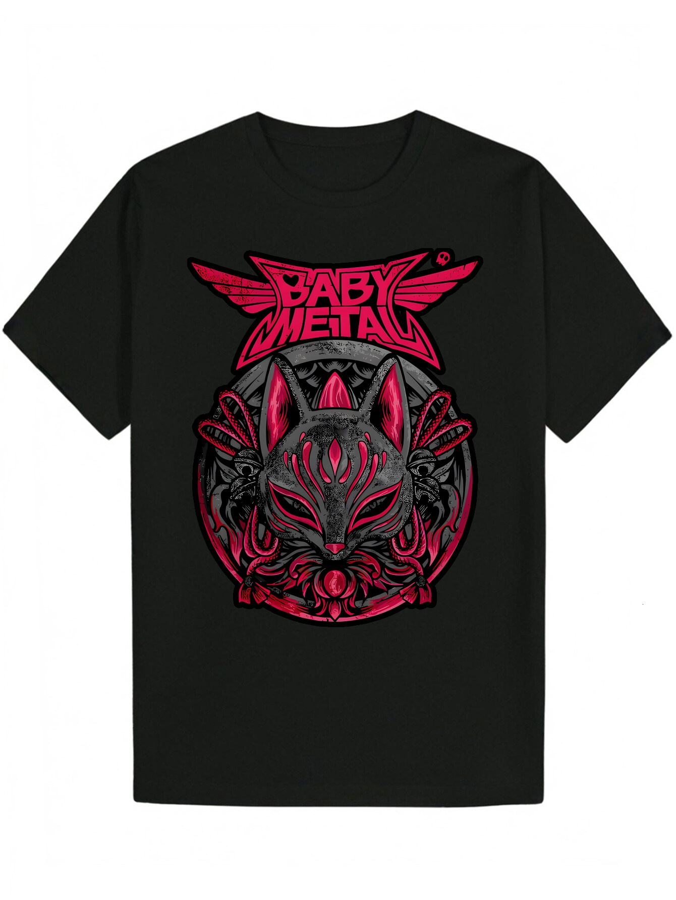 Men's Summer Animal Print - Black with Pink Pattern Design, Machine Washable, Regular Fit, Lightweight and Fashionable, Suitable for Casual Wear,