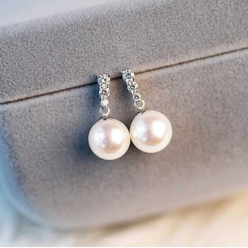 925 Sterling Silver Pearl Drop Earrings for Women Exquisite Accessories Wedding Daily Wear Chic Earrings New Trendy Jewelry Y250804