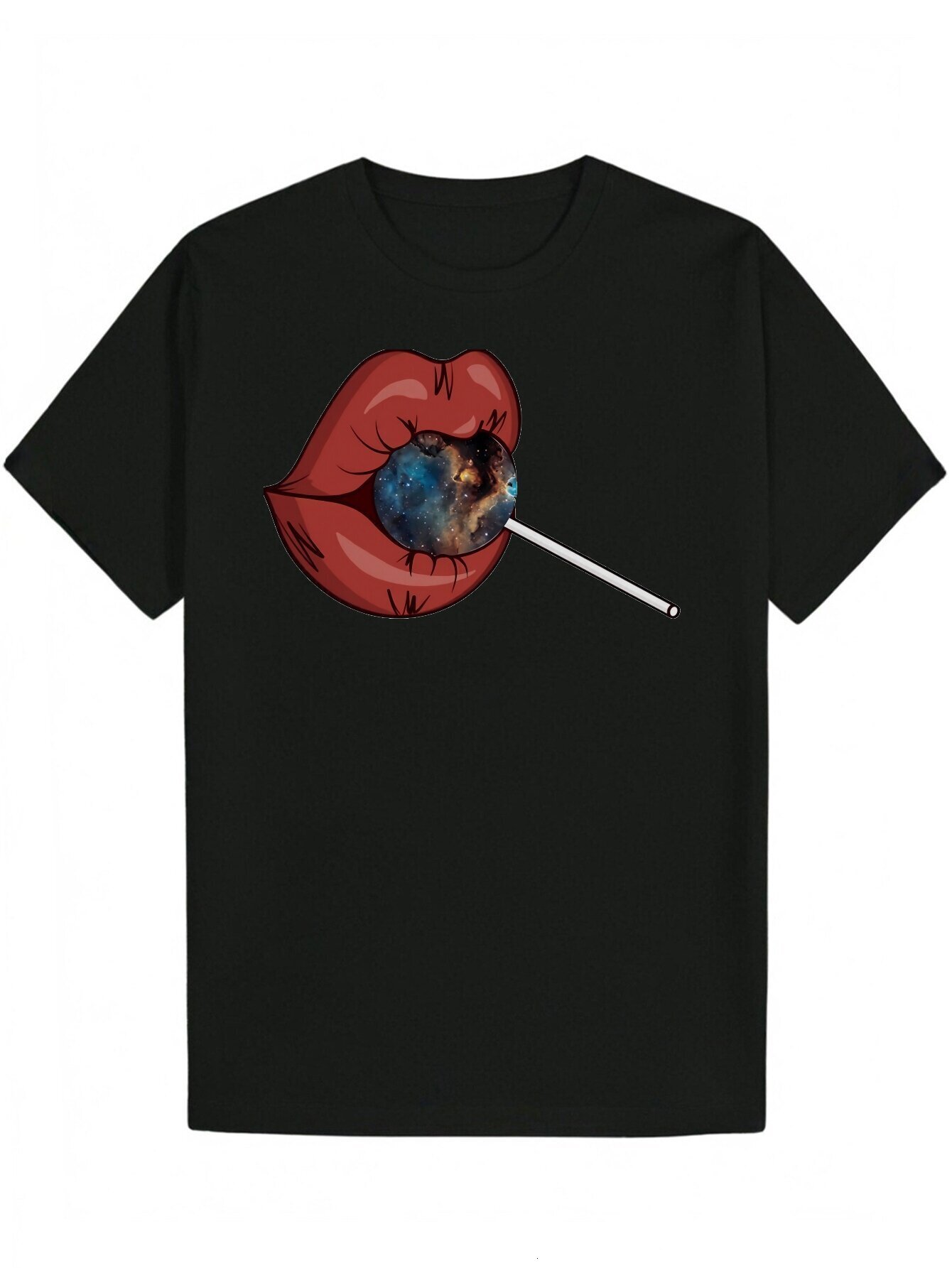 Funny Short Sleeve Graphic Fashion Print Summer Black T-Shirt Series Essential Y2K Anime Inappropriate Horror Dark Humor Band Theme Men's Gift 5b