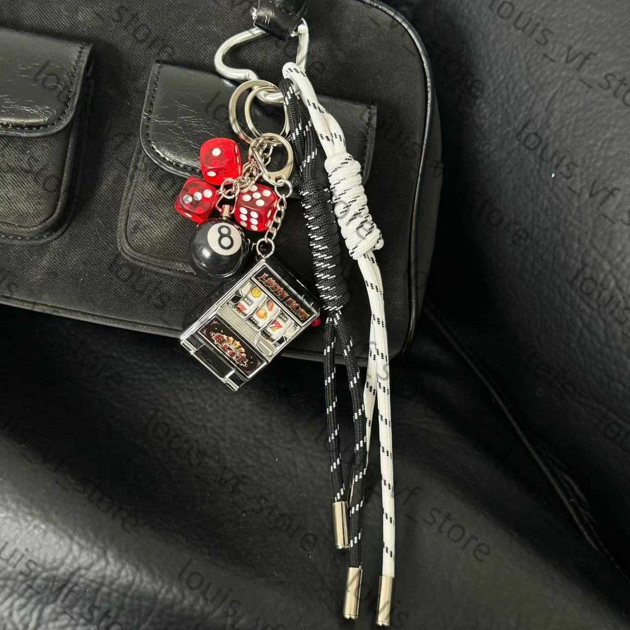 2025 Same Style Niche Baseball Car Keychain Bag Pendant Handmade Couple Woven Lanyard H250805
