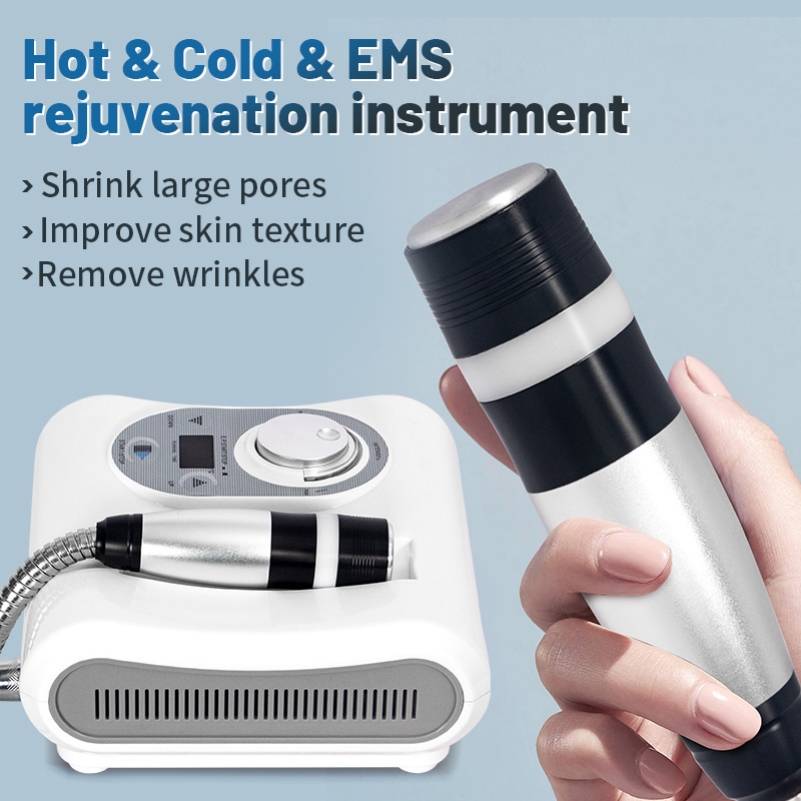Skin Cooling Facial Beauty Machine Face Lift Anti Aging Wrinkle Removal Electroporation Mesotherapy Hot Cold Rejuvenation NEW