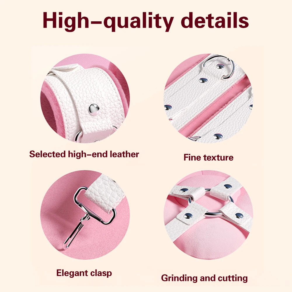 Bdsm Bondage Set Restraint Adult Game Handcuff Neck Collar Wrist Mouth Gag Strap Fetish SM Sex Toys for Woman Couples Product 250805