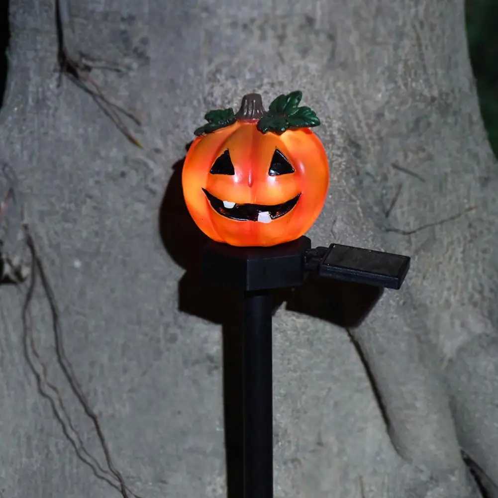 Waterproof Halloween Outdoor Decor Autumn Patio Display Lights Halloween Solar Pumpkin Skull Pathway Lights for Outdoor Yard XJ250804