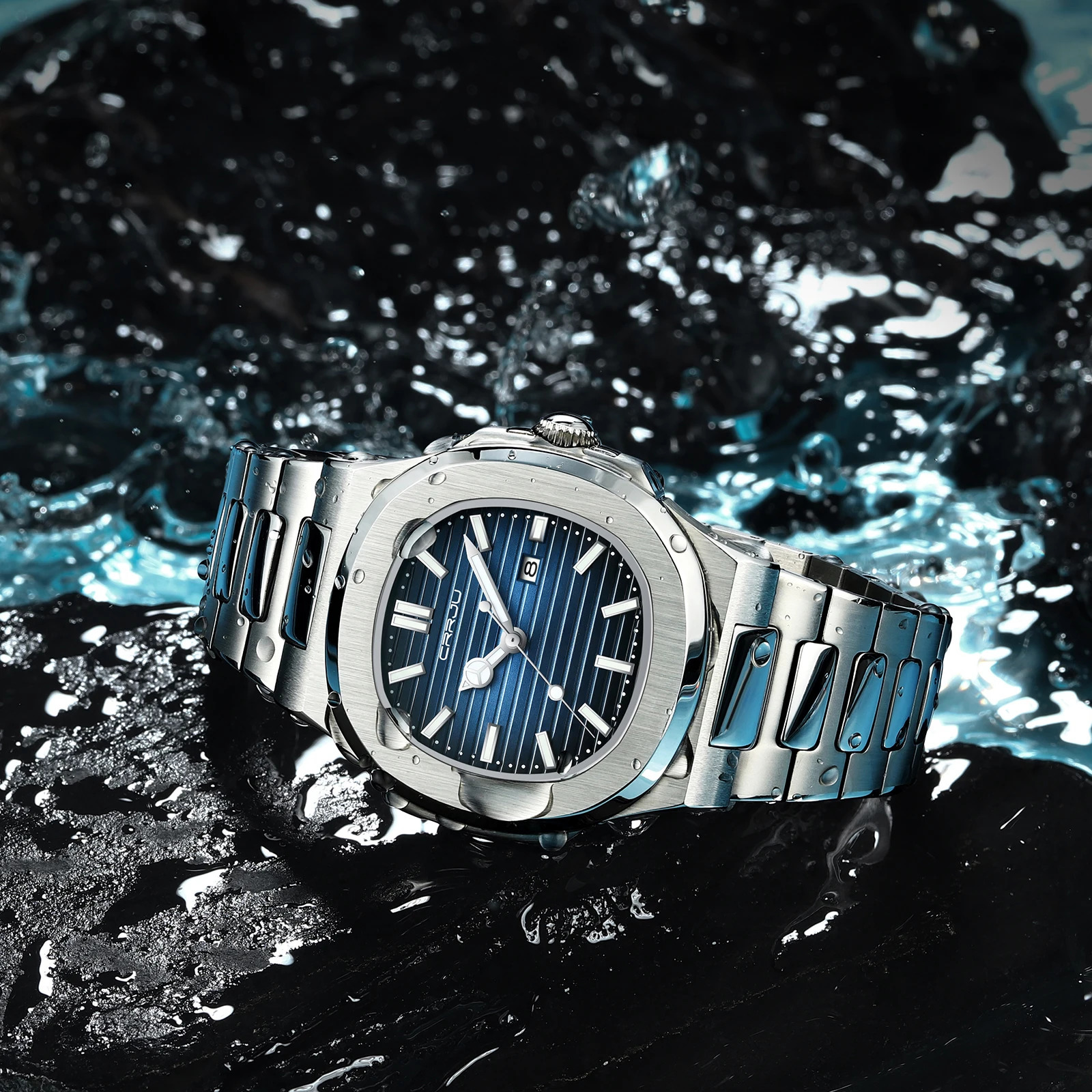 CRRJU Men Watch y Top Quartz Watches Business Simple Ultra Thin Luminous Wristwatch Mens Clock Reloj Hombre 250805