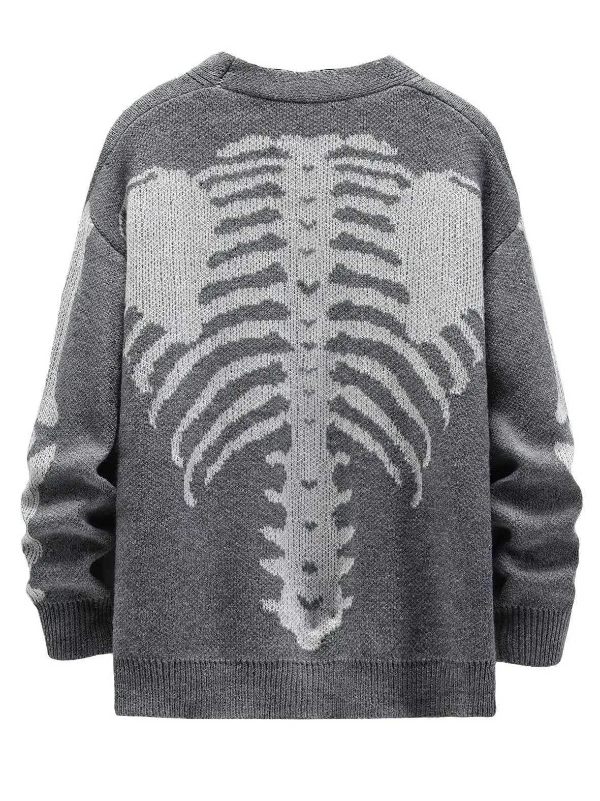 Mens Fashion Patterned Cardigan Sweater Long Sleeve Warm Knit Jacket XJ250805