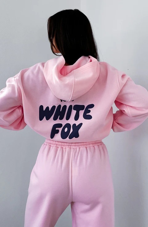 Free Shipping Designer Hoodie Loose Hooded Women's Sportswear, Autumn And Winter Oversized Wool Lined Thick Jacket, Lazy Style Two-piece Set