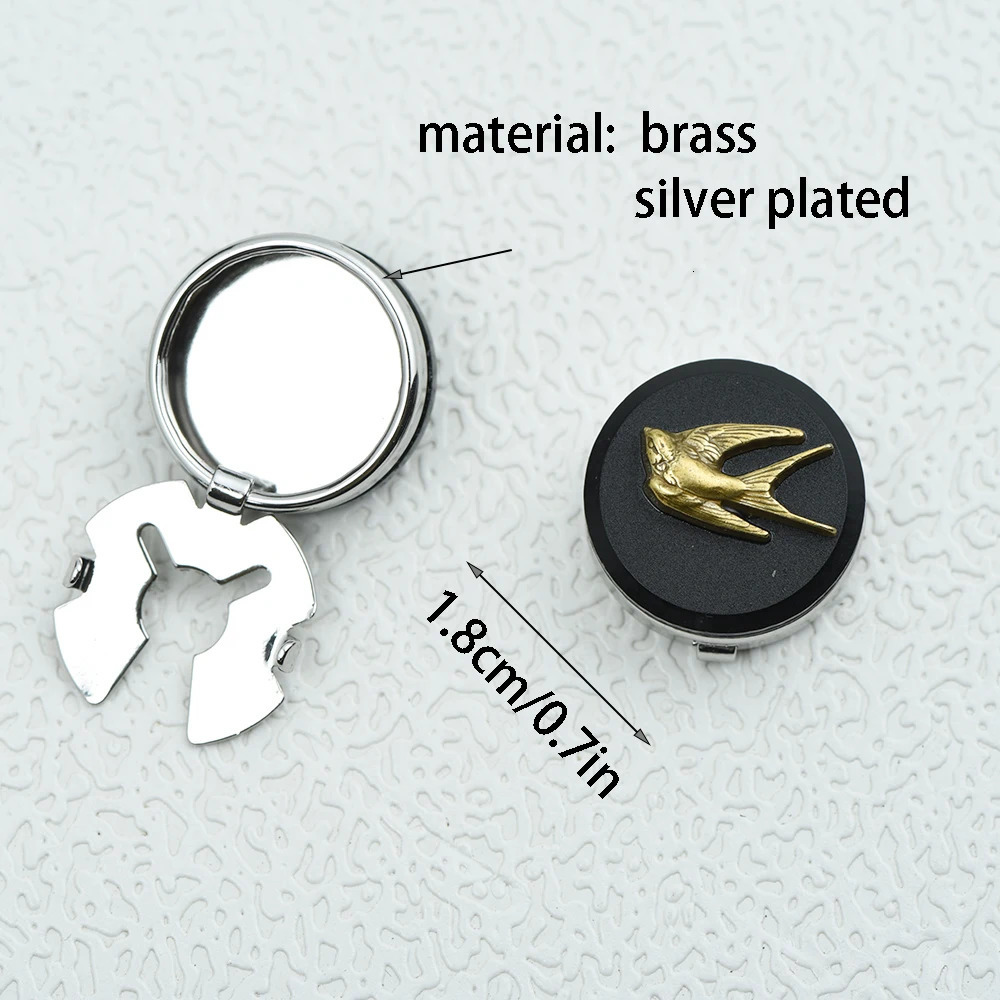 ICEYY 2PCS Vintage Gold llow Round Button Covers Set Cufflinks for Apparel 250804 L251024