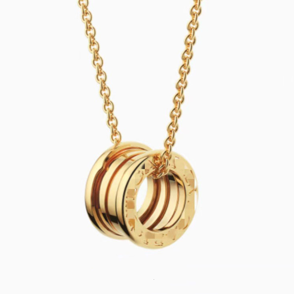 Pendant Necklaces Brand necklace mens and womens pendant necklace luxurious ceramic stainless steel designer necklace high version 18k gold necklace 250805