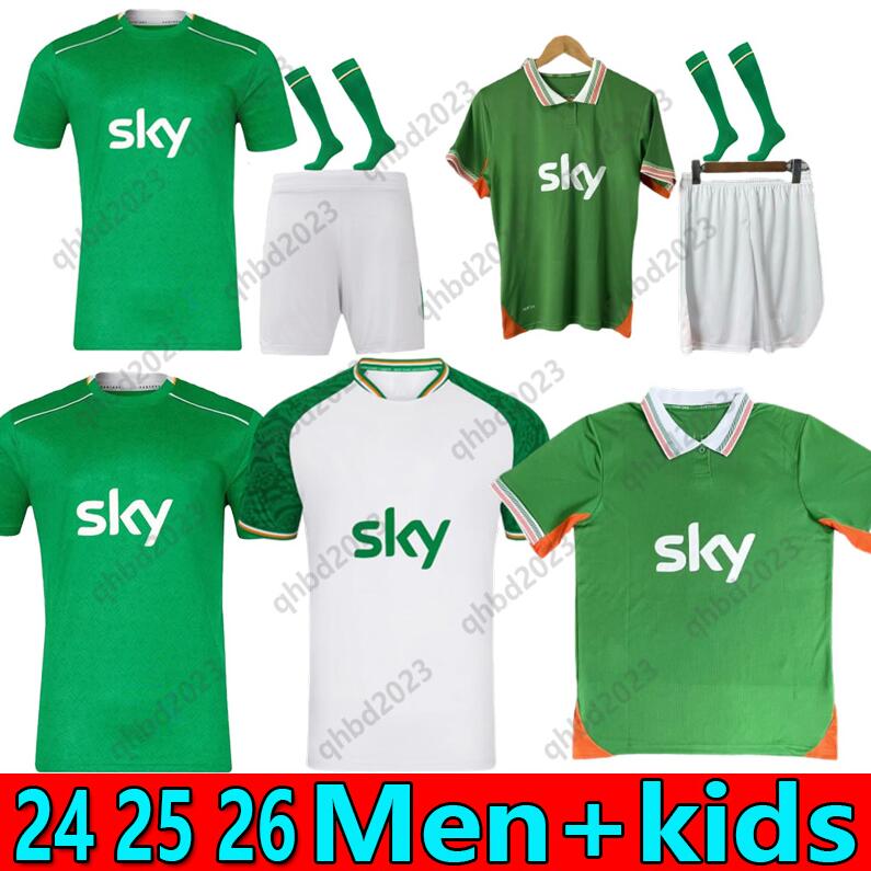 S-4XL 2024 2025 Ireland home Soccer Jerseys kit DOHERTY DUFFY 24 25 26 Away St. Patrick's Day Egan BRADY KEANE Hendrick McCABE Football shirt men kids uniform
