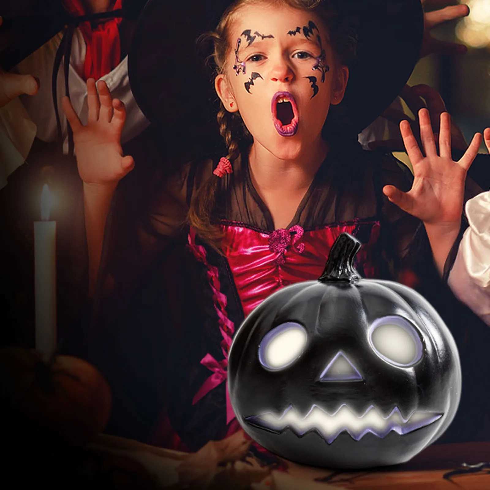 Halloween Decor Unique Pumpkin Lantern Spooky Halloween Pumpkin Lanterns For Indoor Outdoor Decor Led Glowing Hollow Pumpkin XJ250804