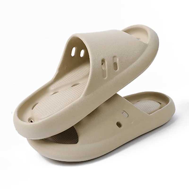 Non-slip Bath Leakage Bathroom Slippers Female Home Indoor Household EVA Slippers Female W250805