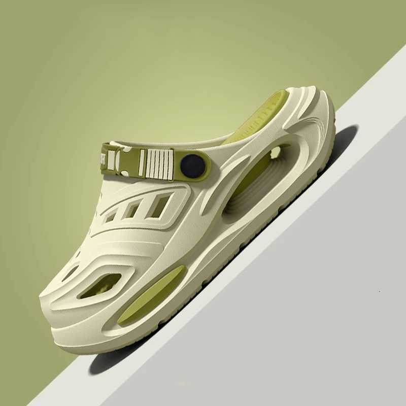 Smile Mens and Womens Cave Shoes Fashion Breathable Sandals with Removable Insoles Non-Slip Cushioned Thickened Soft Slippers W250805